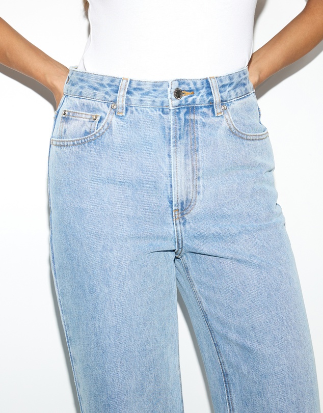 Dazie - Munich High Waisted Cropped Straight Leg Jeans