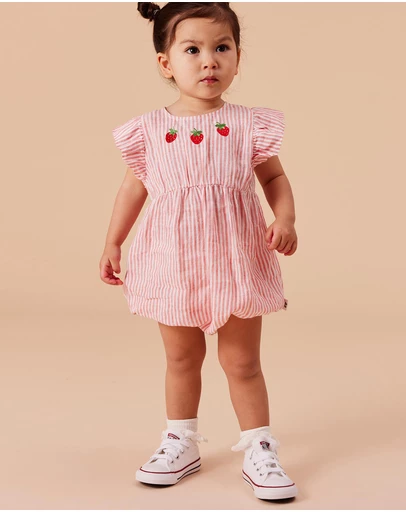 Goldie + Ace - Lani Linen Rompers -ICONIC EXCLUSIVE-Babies