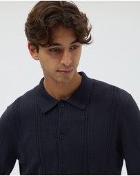AERE - Silk Blend Textured Knit Shirt