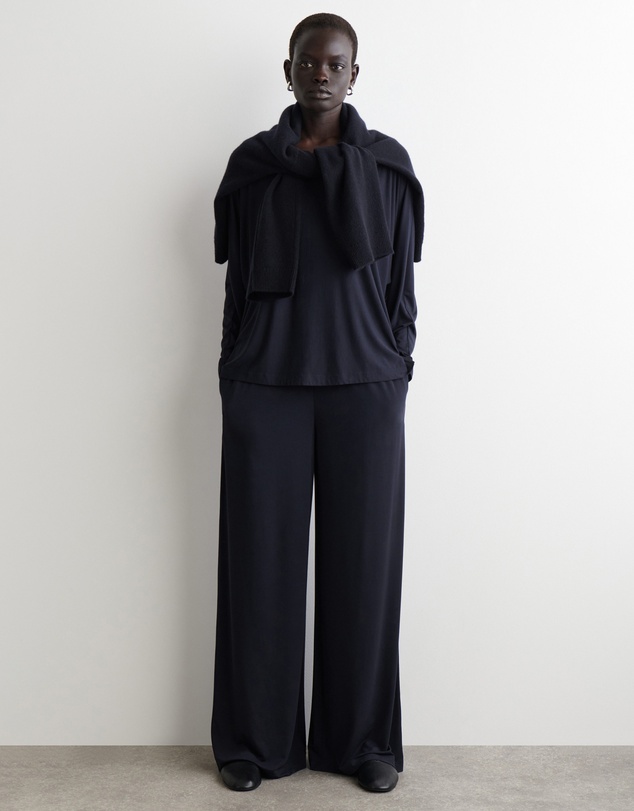 COS - Fluid Jersey Long-Sleeve Top