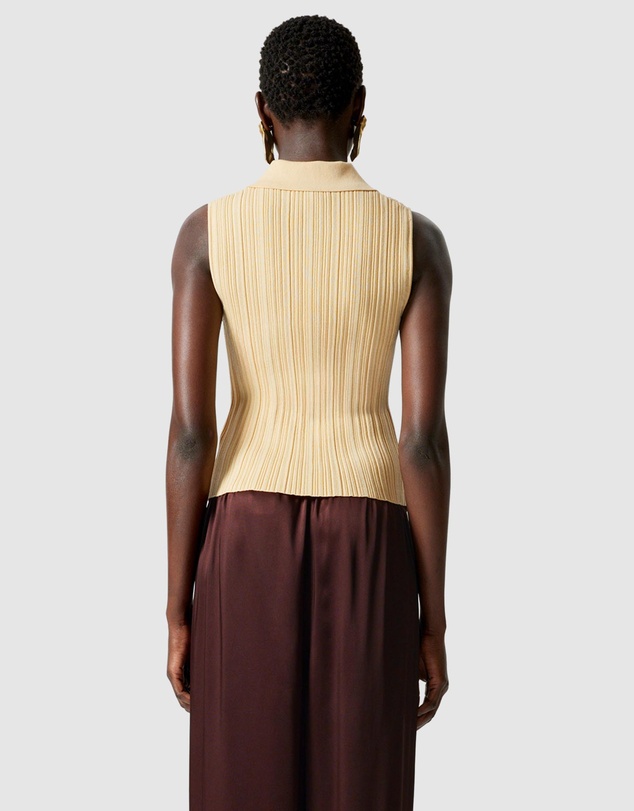 & Other Stories - Rib-Knit Collar Tank Top