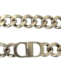 Pre-Loved by Azura Reborn - Pre-Loved Silver Plated CD Logo Chain Link Necklace
