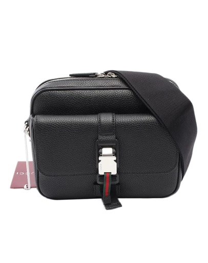 Pre-Loved by Azura Reborn - Pre-Loved Small Soft Grainy Calfskin Web Crossbody
