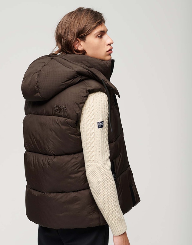 Superdry - Hooded Ripstop Puffer Gilet