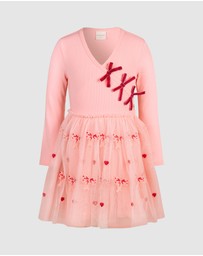 Fleur Harris - 'Days of Enchantment' Bow Tutu Dress in Pink