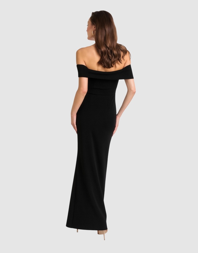 Romance by Honey and Beau - Trevia Off Shoulder Maxi Dress