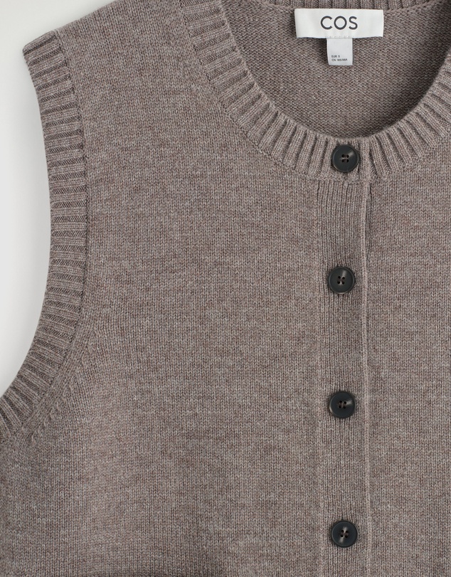 COS - Merino Wool Buttoned Vest
