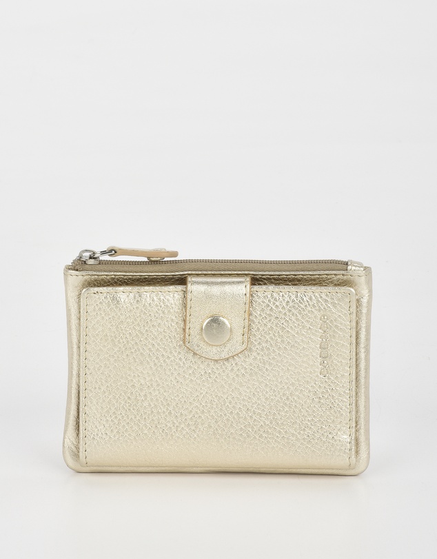 Cobb & Co - Collins Metallic RFID Safe Leather Wallet and Coin Purse