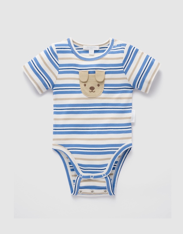 Purebaby - Appliqued Bodysuit-Kids-Babies