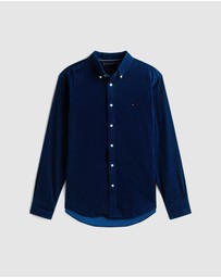 Tommy Hilfiger - Regular Fit Flag Embroidery Corduroy Shirt