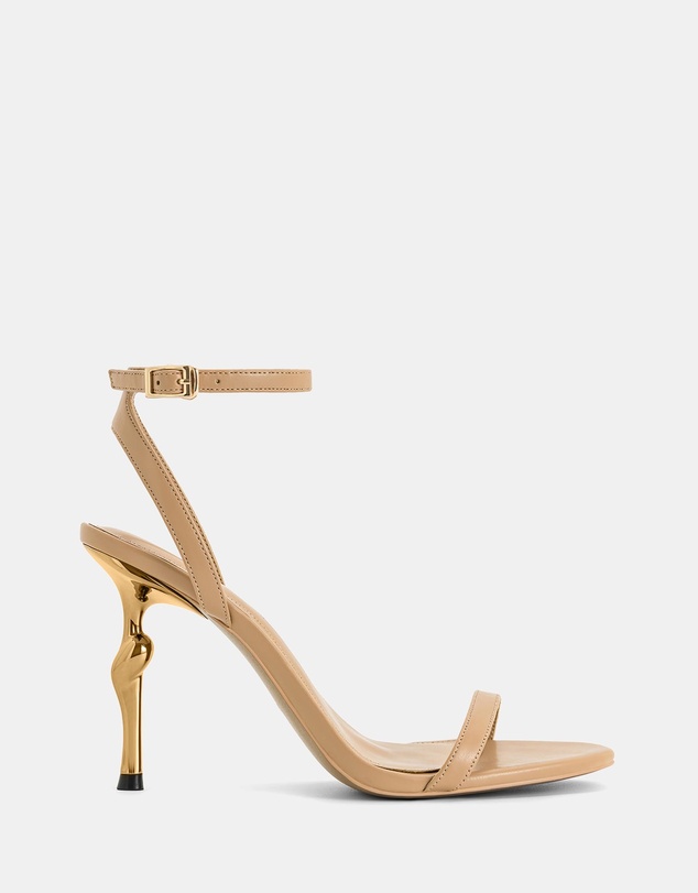 JW PEI - Alivia Gold Metal Heel Sandals