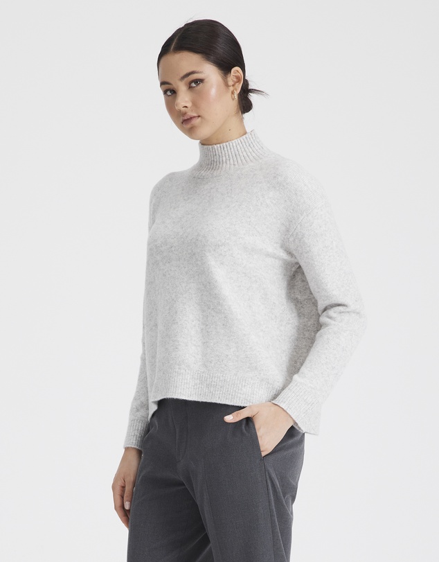 Everly Collective - Denver Mock Knit Sweater
