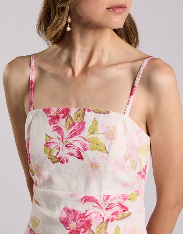 David Lawrence - Argon Strapless Linen Dress
