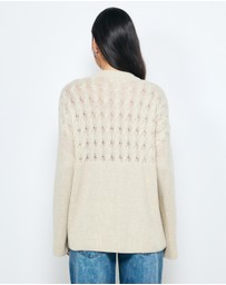 AERE - Jada Wool Blend Cable Knit Jumper