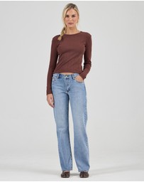 Rolla's - Pointelle Classic Long Sleeve Top