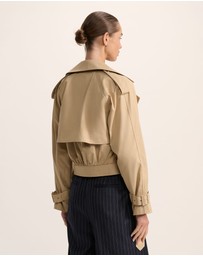 SABA - Lana Cropped Cotton Trench