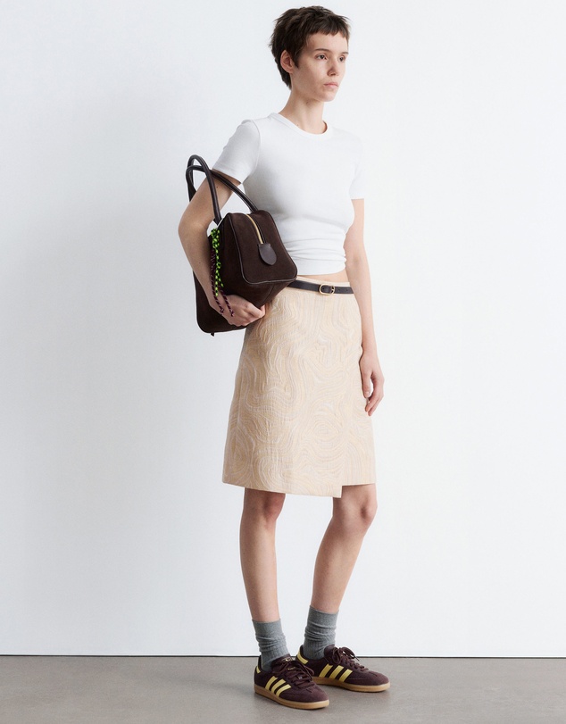 & Other Stories - A-line Jacquard Midi Skirt