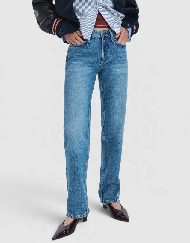rag & bone - Harlow Low Rise Full Slim Straight Jeans