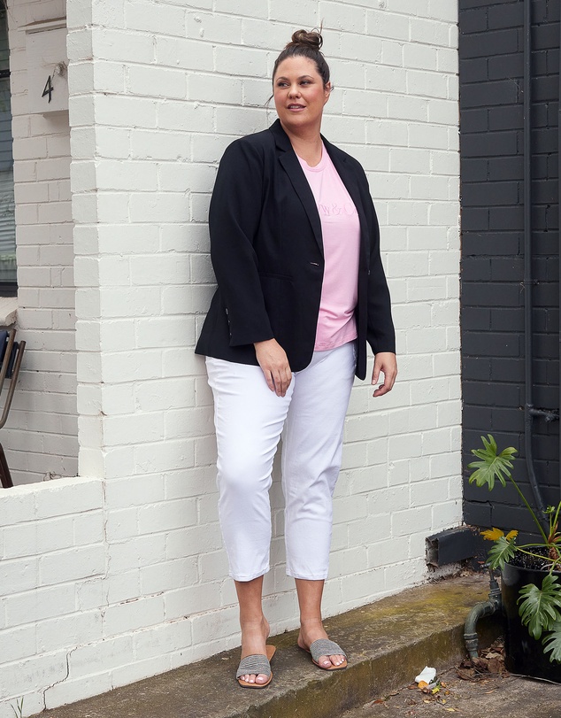Love Your Wardrobe - Jordyn White Stretch Jeans