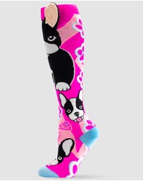 Crazy Skates - Crazy Socks Frenchie Knee-High Socks