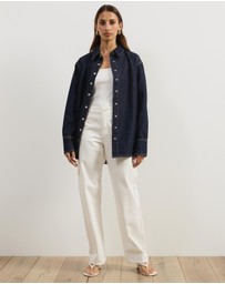 Atmos&Here - Romy Oversized Denim Shirt