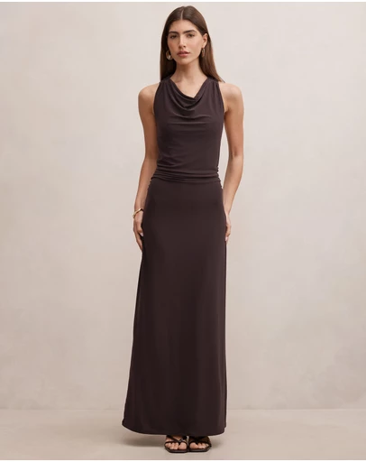 Forever New - Jae Bubble Back Hardware Maxi Dress