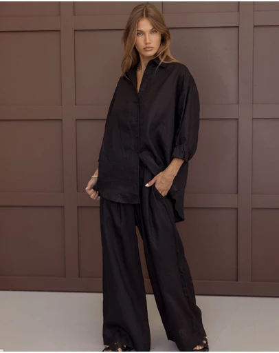 ALEXANDRA - Pluto Shirt Black