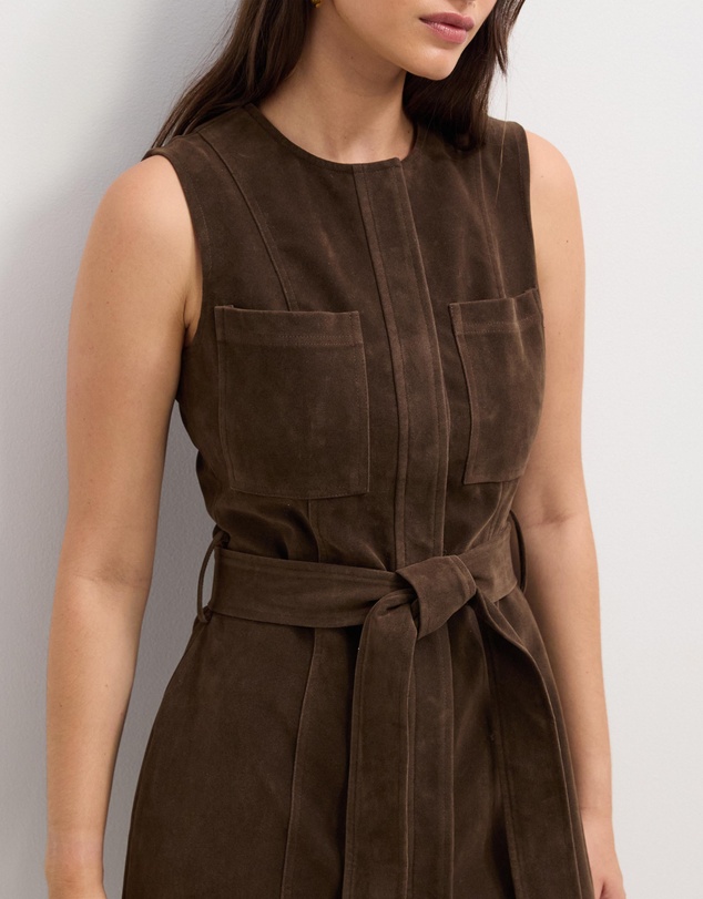 The Fated - Corina Suede Mini Dress