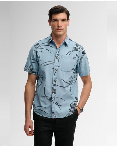 Mid Wash Blue Hawaiian