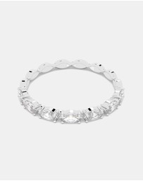 Swarovski - Matrix Vittore ring, Marquise cut, White, Rhodium plated