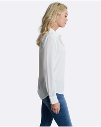 The Fable - True White Silk Shirt
