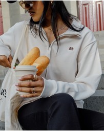Ceres Life - Lonny Oversized Half Zip Sweat