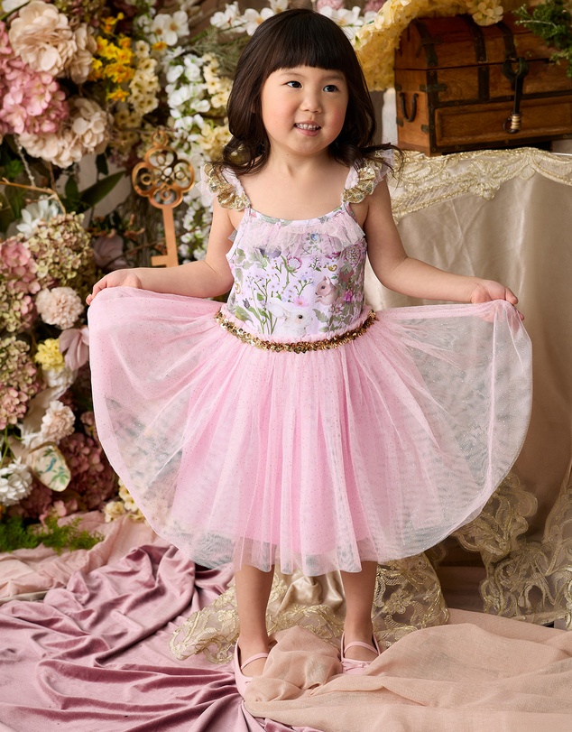 Fleur Harris - 'Heirloom Treasures' Amelie Dress in Pink Multi