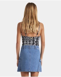 Billabong - Girls 8 to 16 Hilary Carko Denim Skirt