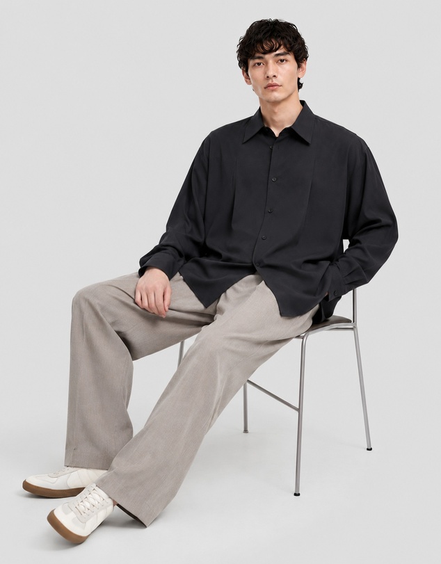 Justin Cassin - Influence Pleated Shirt
