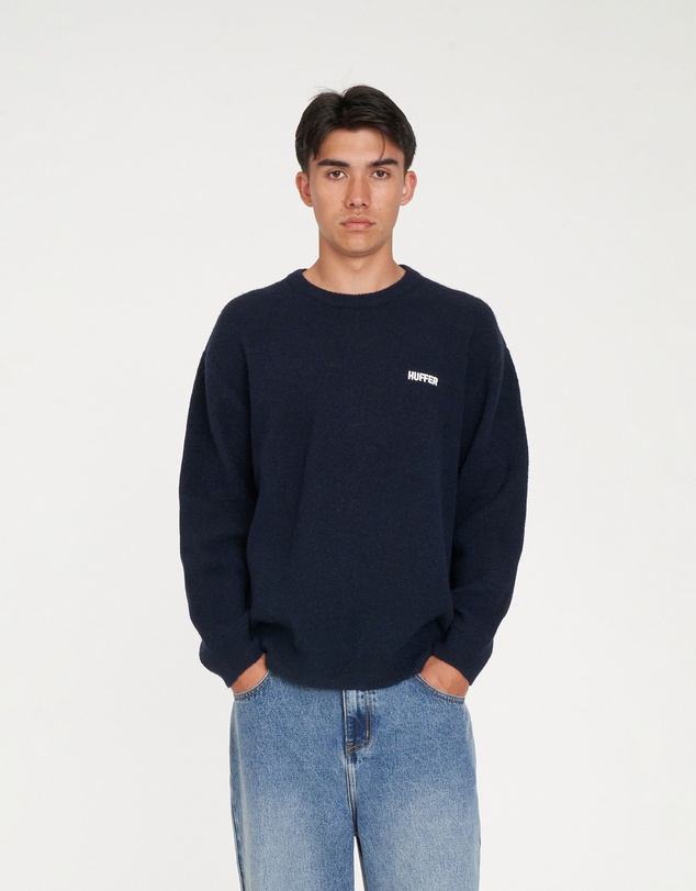 Huffer - Fleet Knit Crew
