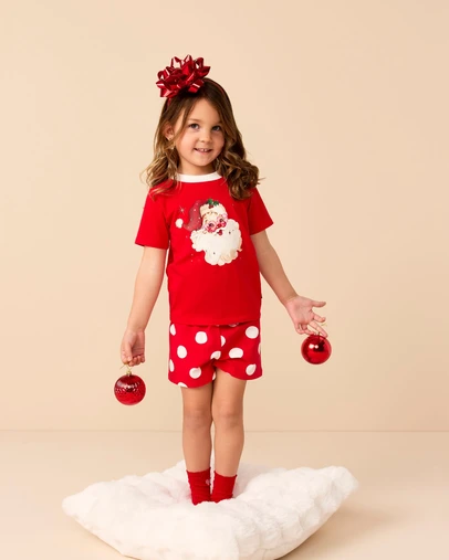 Rock Your Kid - Signature PJ Set in Holiday Red
