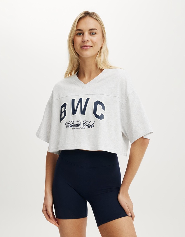 Cotton On Body Active - Cropped Graphic Sporty Tee
