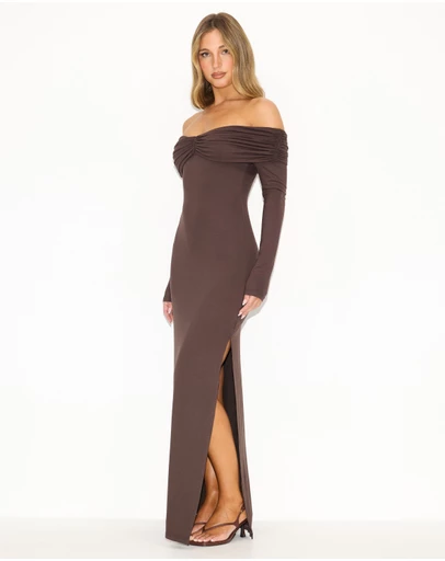 Dazie - Katia Off Shoulder Jersey Dress