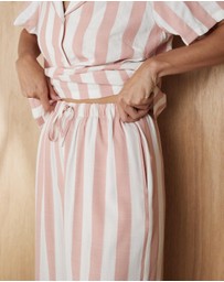 Atmos&Here - Ivy Linen Blend Stripe PJ Set