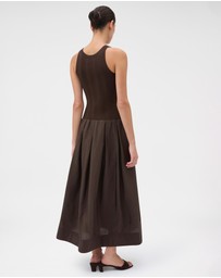 Oroton - Knit Bodice Midi Dress