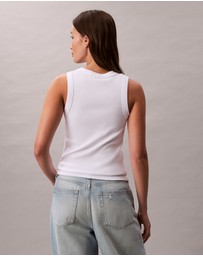 Calvin Klein Jeans - Monologo Rib Tank Top