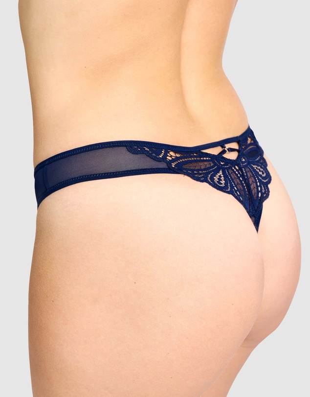 Sans Complexe - Attirance Low Rise Mesh & Lace Thong