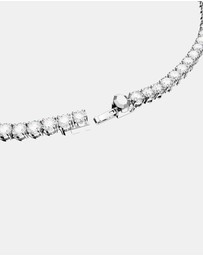 Swarovski - Matrix Tennis Necklace, Round Cut, White, Rhodium-Plated