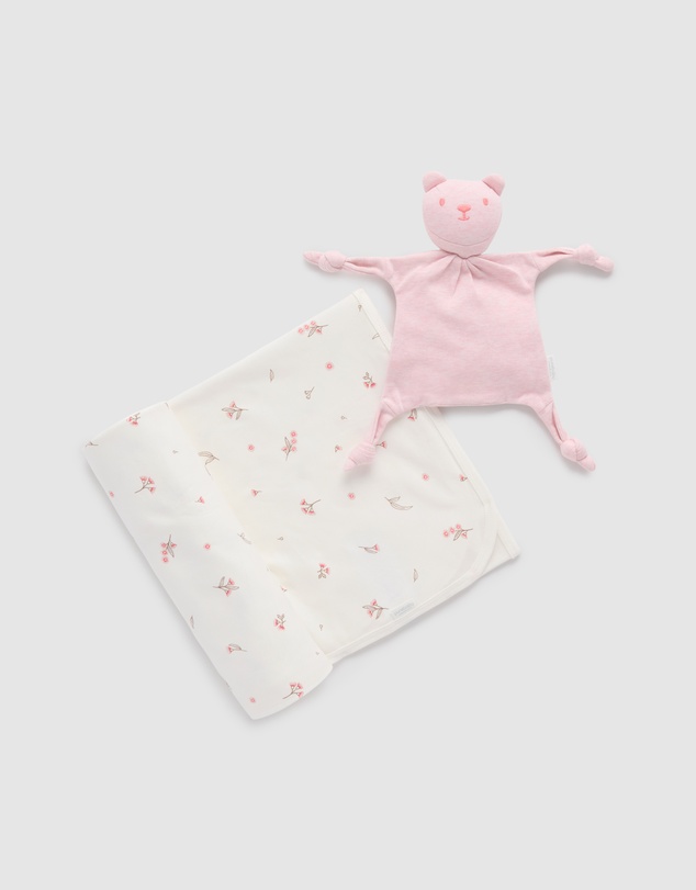 Purebaby - Bunny Rug  & Snookie Gift Pack-Babies