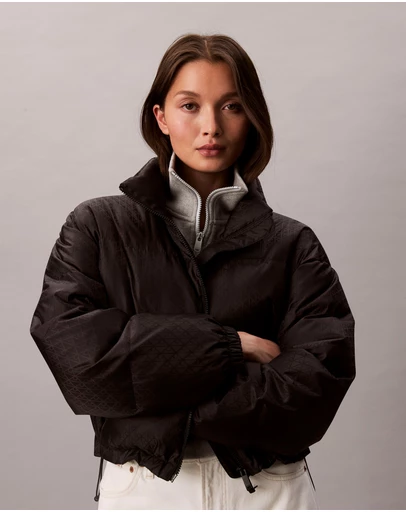 Calvin Klein - Allover Emblem Logo Puffer Jacket
