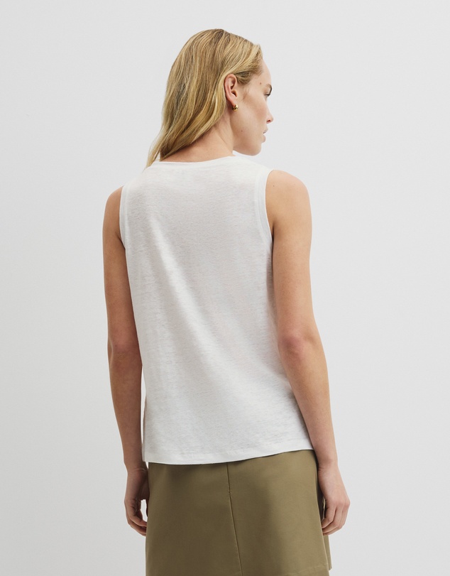 Country Road - Linen Boat Neck Tank