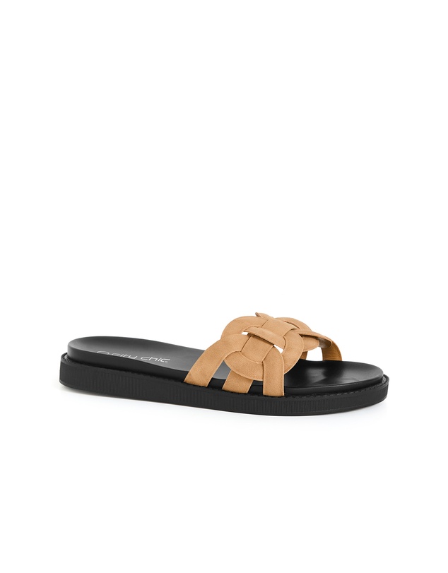 City Chic - WIDE FIT Star Weave Slide
