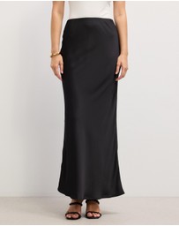 The Fated - Charlie Satin Midi Skirt