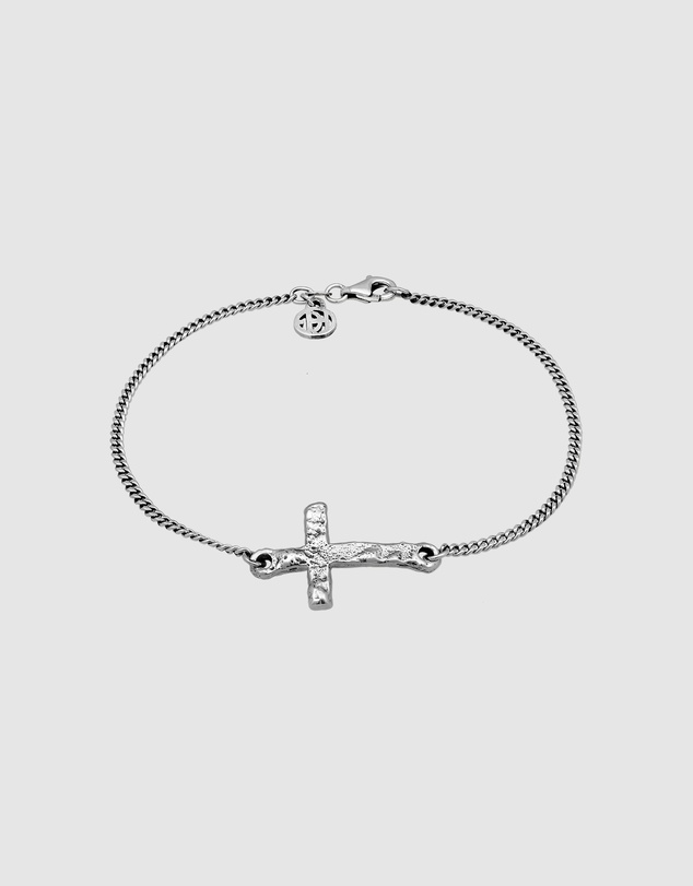 Haze & Glory - ICONIC EXCLUSIVE - Cross Bracelet in Oxidised 925 Silver